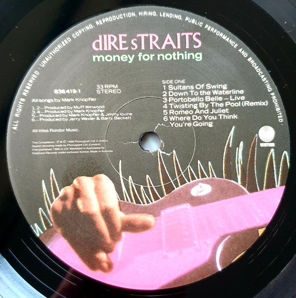 Dire Straits – Money For Nothing LP vinyl record, image 3 of 6