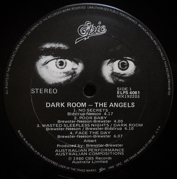 The Angels – Dark Room LP vinyl record, image 6 of 7