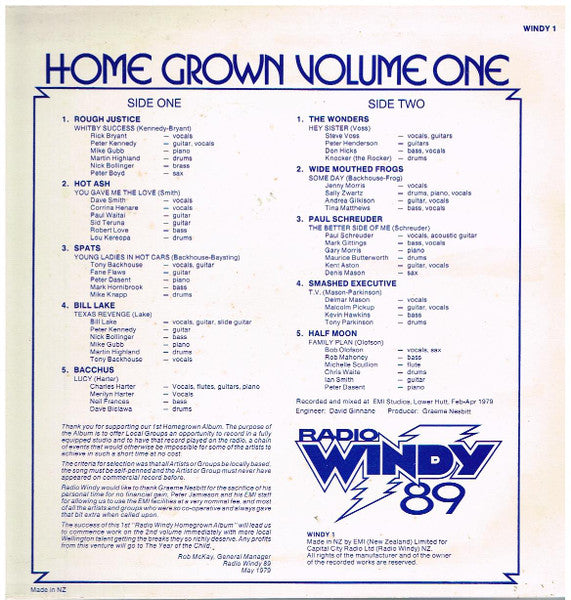 Various – Home Grown Volume One LP vinyl record, image 2 of 4