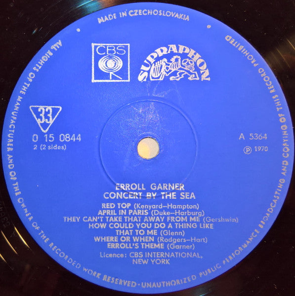Erroll Garner – Concert By The Sea LP vinyl record, image 4 of 4