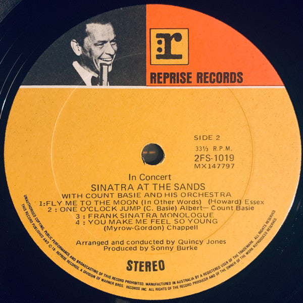 Frank Sinatra, Count Basie Orchestra – Sinatra At The Sands (2xLP) LP vinyl record, image 6 of 10
