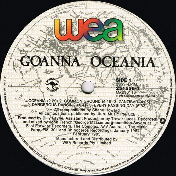 Goanna – Oceania LP vinyl record, image 4 of 10