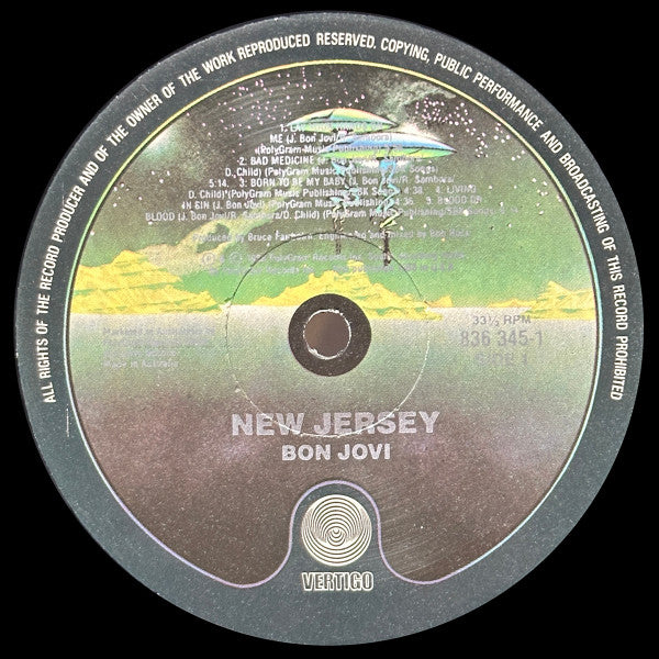 Bon Jovi – New Jersey LP vinyl record, image 3 of 8
