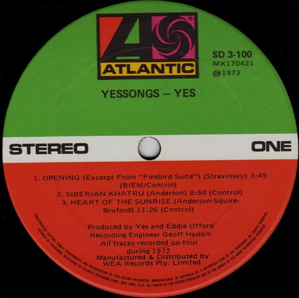 Yes – Yessongs (3xLP) LP vinyl record, image 6 of 10
