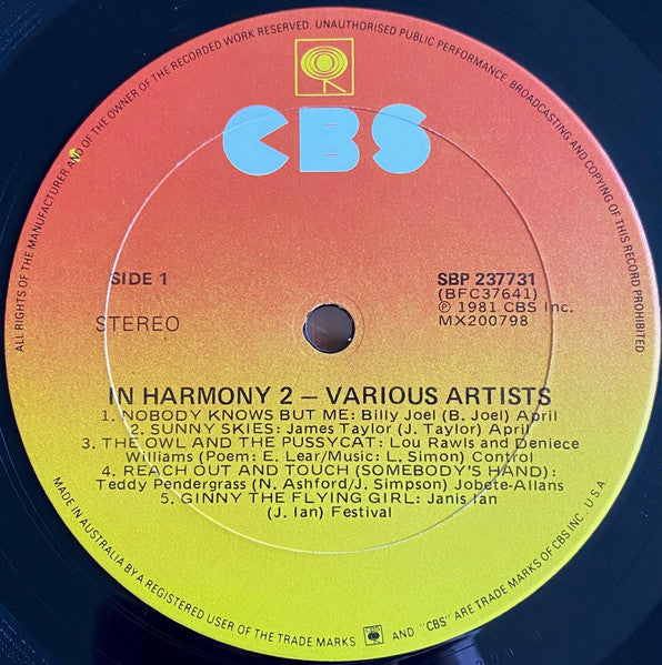 Various – In Harmony 2 LP vinyl record, image 3 of 4