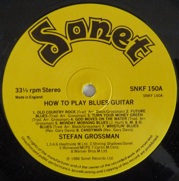 Stefan Grossman, Rory Block – How To Play Blues Guitar LP vinyl record, image 3 of 4
