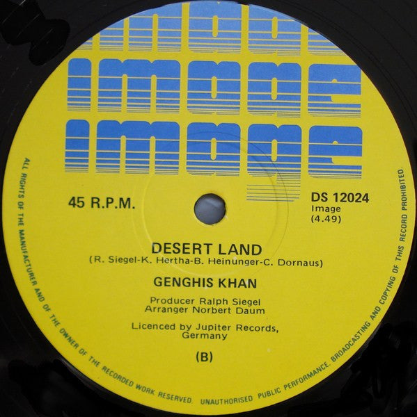 Dschinghis Khan – Genghis Khan / Desert Land 12" vinyl record, image 3 of 3