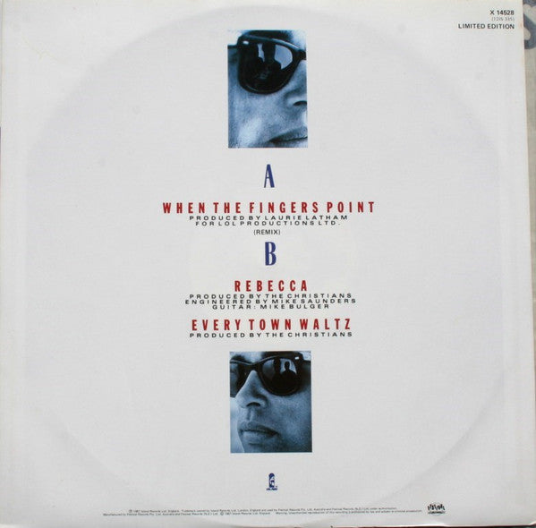 The Christians – When The Fingers Point 12" vinyl record, image 2 of 4