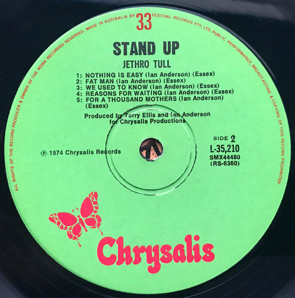 Jethro Tull – Stand Up LP vinyl record, image 5 of 5