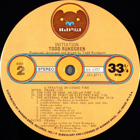 Todd Rundgren – Initiation LP vinyl record, image 4 of 6