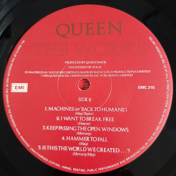 Queen – The Works LP vinyl record, image 4 of 6