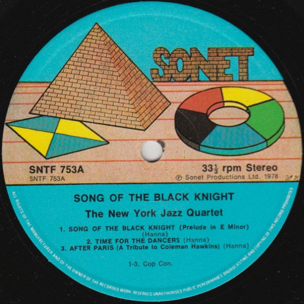 New York Jazz Quartet – Song Of The Black Knight LP vinyl record, image 3 of 4
