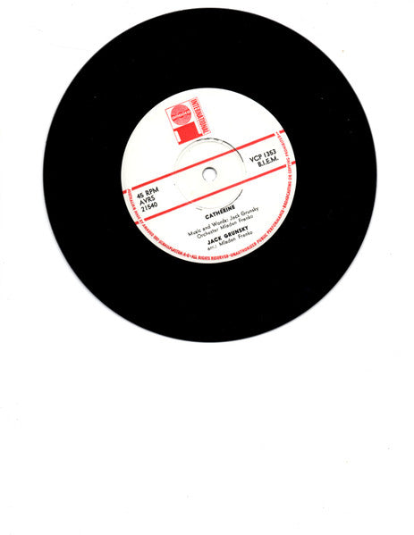 Jack Grunsky – Catherine/Sweeper Woman 7" vinyl record, image 2 of 3