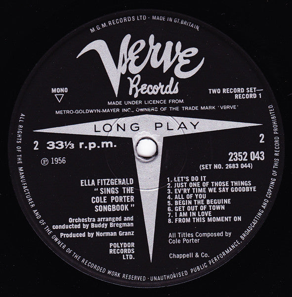 Ella Fitzgerald – Sings The Cole Porter Songbook (2xLP) LP vinyl record, image 5 of 7