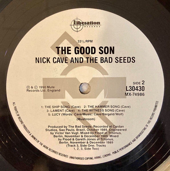 Nick Cave & The Bad Seeds – The Good Son LP vinyl record, image 6 of 6