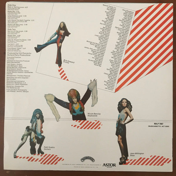 Fanny – Rock And Roll Survivors LP vinyl record, image 2 of 4