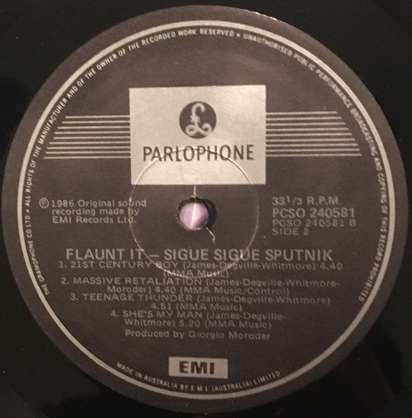 Sigue Sigue Sputnik – Flaunt It LP vinyl record, image 4 of 6