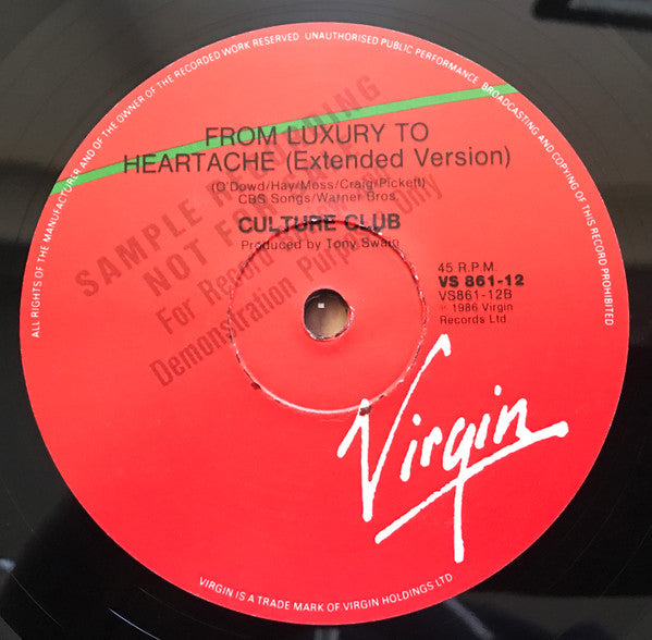 Culture Club – God Thank You Woman 12" vinyl record, image 4 of 4