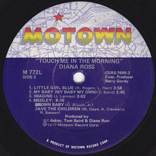 Diana Ross – Touch Me In The Morning LP vinyl record, image 4 of 4