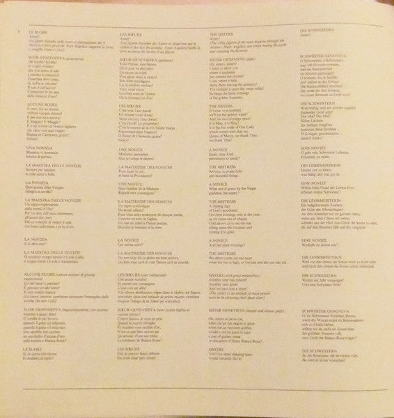 Giacomo Puccini, Renata Scotto, Marilyn Horne, Ileana Cotrubas, Lorin Maazel, New Philharmonia Orchestra – Suor Angelica LP vinyl record, image 9 of 10