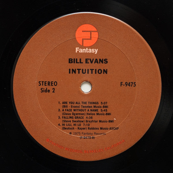 Bill Evans, Eddie Gomez – Intuition LP vinyl record, image 4 of 4