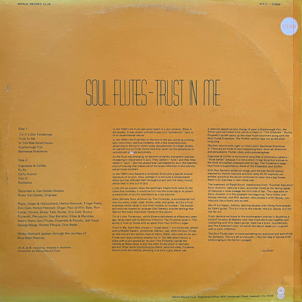 Soul Flutes – Trust In Me LP vinyl record, image 2 of 4