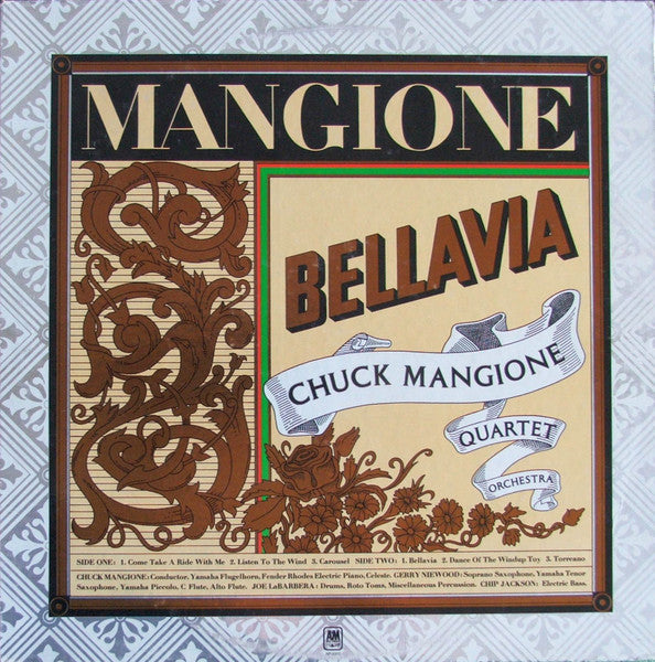 Chuck Mangione – Bellavia LP vinyl record, image 1 of 6