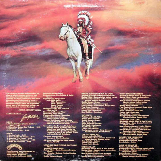 Buddy Miles – Bicentennial Gathering Of The Tribes LP vinyl record, image 2 of 4