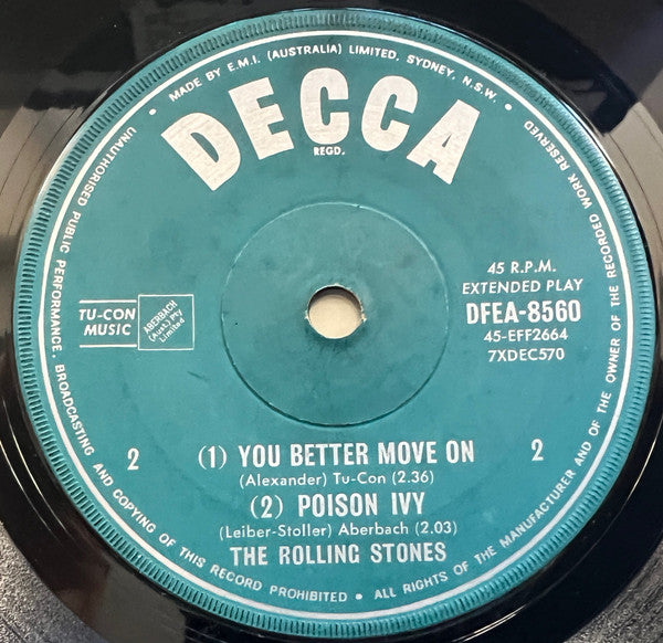 The Rolling Stones – The Rolling Stones 7" vinyl record, image 4 of 4