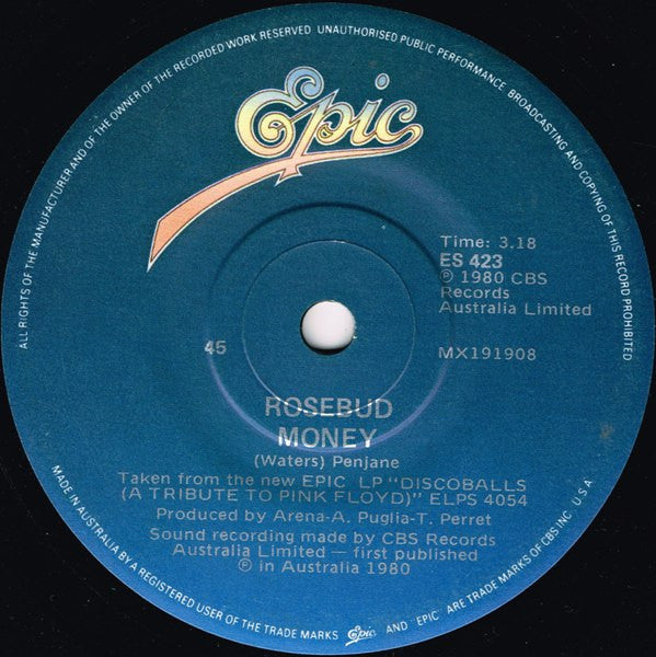 Rosebud – Have A Cigar 7" vinyl record, image 2 of 2