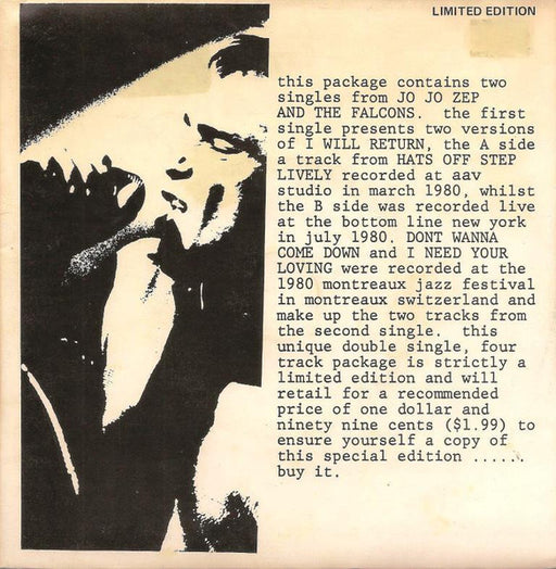 Jo Jo Zep and the Falcons – I Will Return (2x7") 7" vinyl record, image 1 of 7