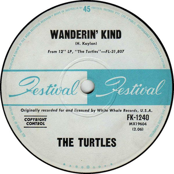 The Turtles – You Baby 7" vinyl record, image 2 of 2