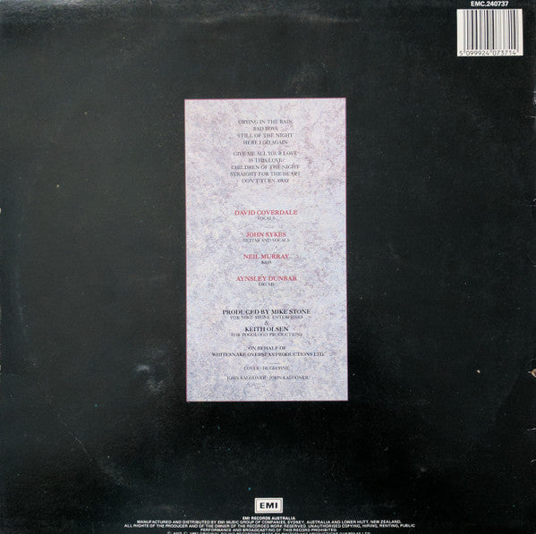 Whitesnake – Whitesnake LP vinyl record, image 2 of 4