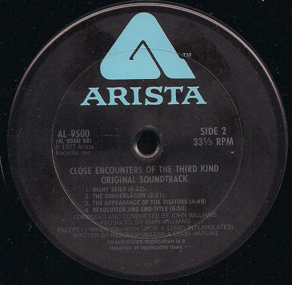 John Williams – Close Encounters Of The Third Kind (Original Motion Picture Soundtrack) LP vinyl record, image 5 of 5