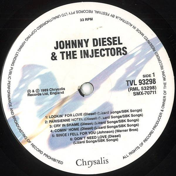 Johnny Diesel & The Injectors – Johnny Diesel & The Injectors LP vinyl record, image 3 of 6