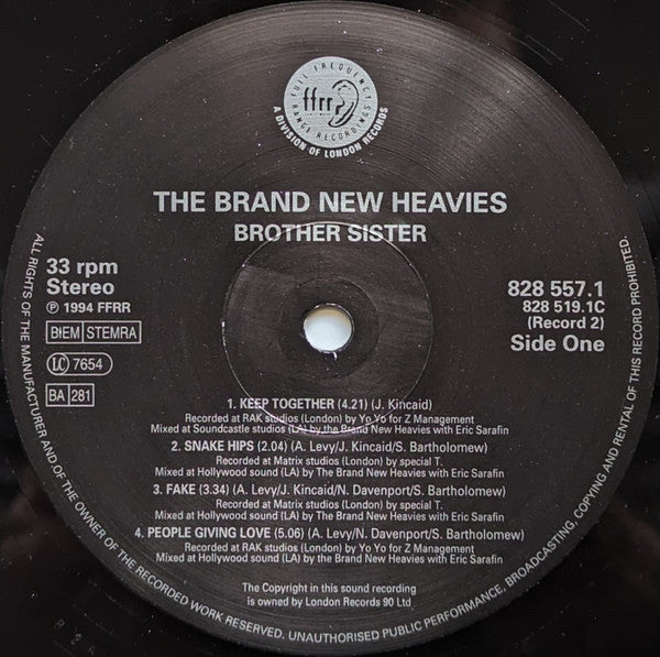 The Brand New Heavies – Brother Sister (2xLP) LP vinyl record, image 5 of 10