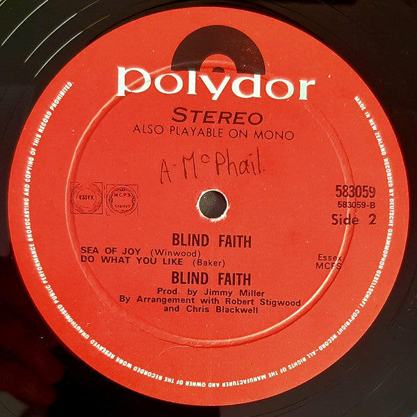 Blind Faith – Blind Faith LP vinyl record, image 4 of 4