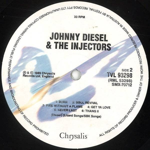 Johnny Diesel & The Injectors – Johnny Diesel & The Injectors LP vinyl record, image 4 of 6