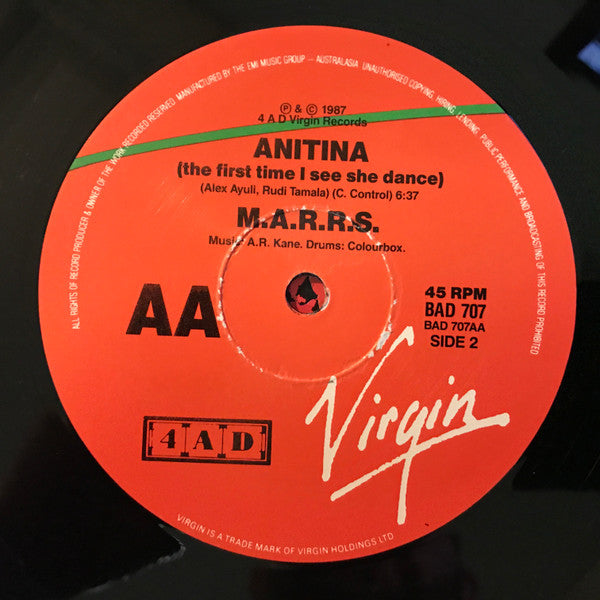 M|A|R|R|S – Pump Up The Volume 12" vinyl record, image 4 of 4