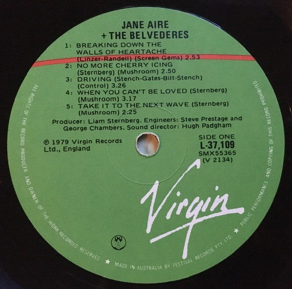Jane Aire And The Belvederes – Jane Aire And The Belvederes LP vinyl record, image 3 of 4