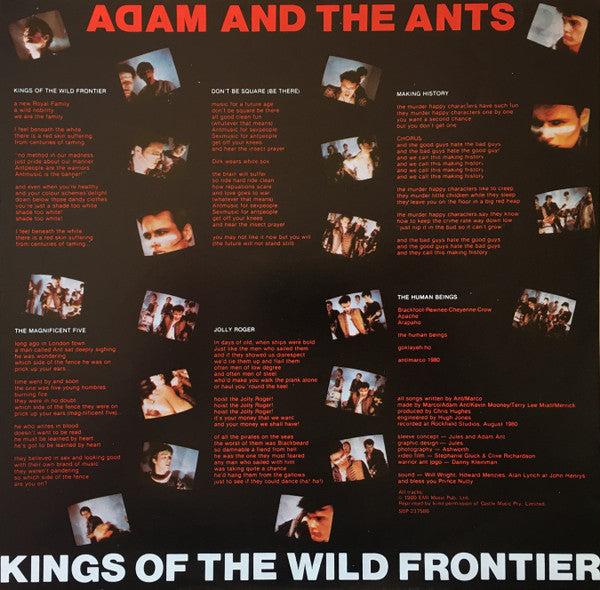 Adam And The Ants – Kings Of The Wild Frontier LP vinyl record, image 7 of 10