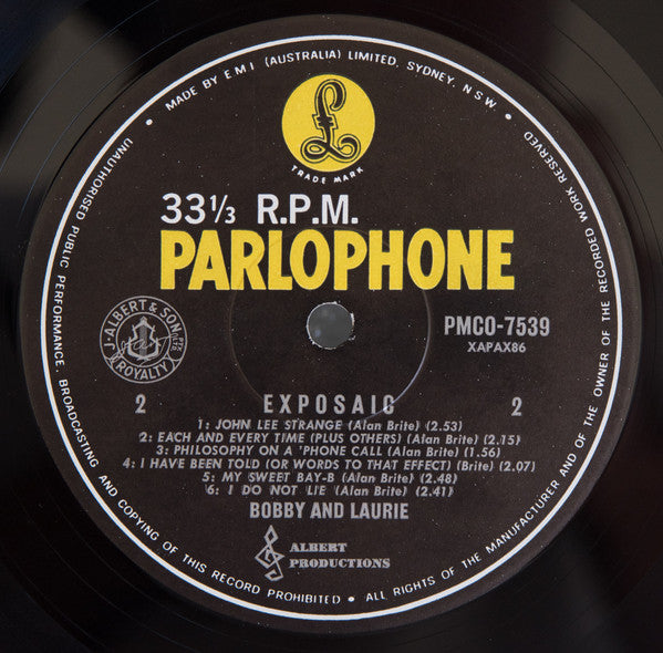 Bobby And Laurie – Exposaic LP vinyl record, image 4 of 4