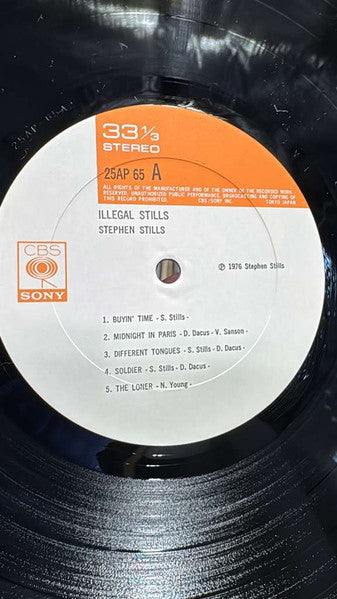 Stephen Stills – Illegal Stills LP vinyl record, image 2 of 7