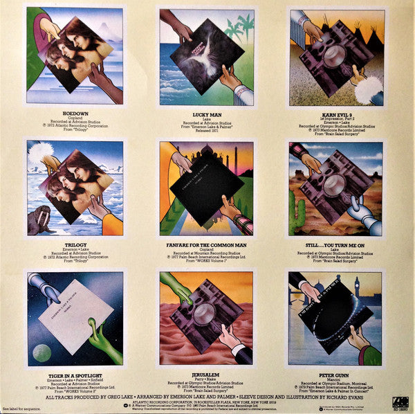 Emerson, Lake & Palmer – The Best Of Emerson Lake & Palmer LP vinyl record, image 2 of 6
