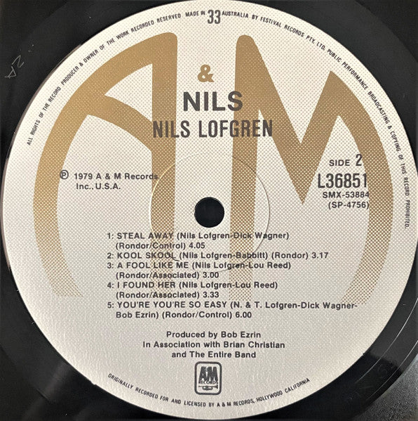 Nils Lofgren – Nils LP vinyl record, image 9 of 9