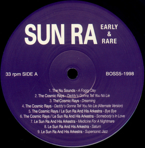 Sun Ra – Early And Rare LP vinyl record, image 3 of 4
