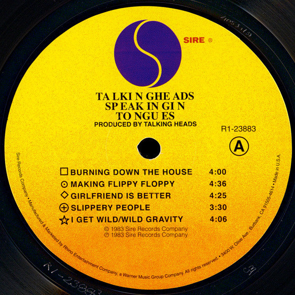 Talking Heads – Speaking In Tongues LP vinyl record, image 3 of 9