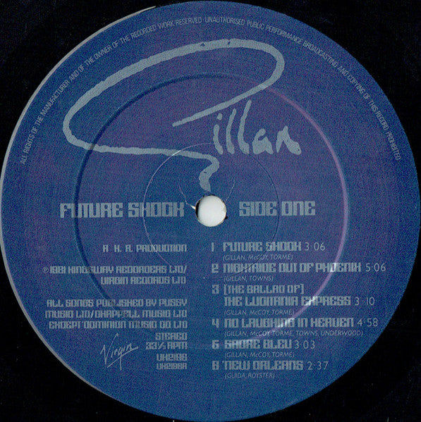 Gillan – Future Shock LP vinyl record, image 3 of 4
