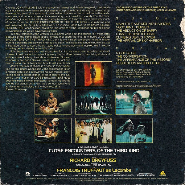 John Williams – Close Encounters Of The Third Kind (Original Motion Picture Soundtrack) LP vinyl record, image 3 of 5