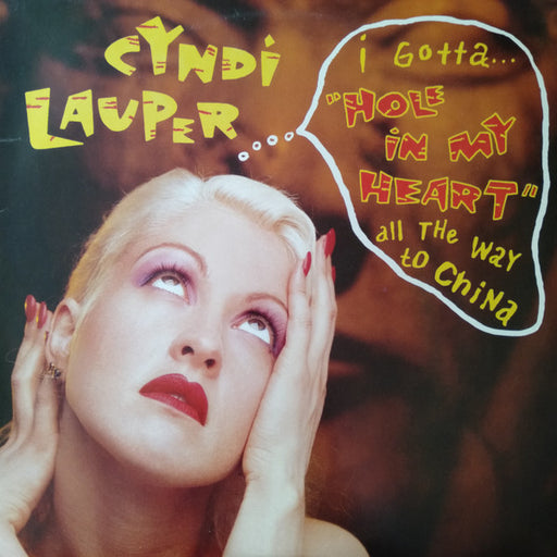 Cyndi Lauper – Hole In My Heart (All The Way To China) 12" vinyl record, image 1 of 4